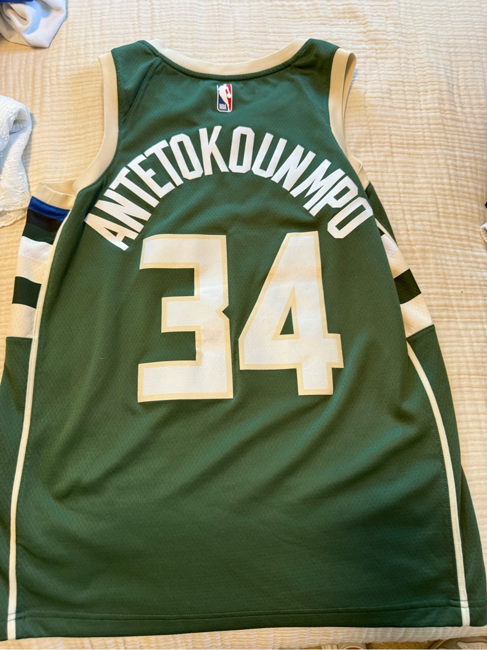 Nike Green Milwaukee #34 Basketball Jersey - Picture 2 of 4